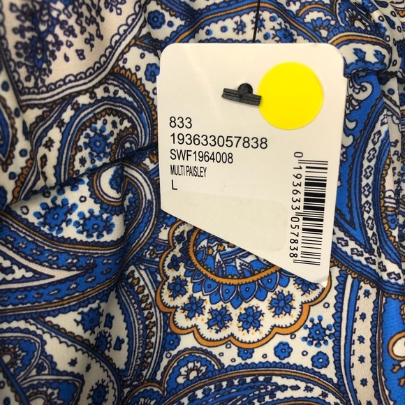 NWT Ava & Aiden blue paisley skirt, size large, new with tags - Picture 9 of 9